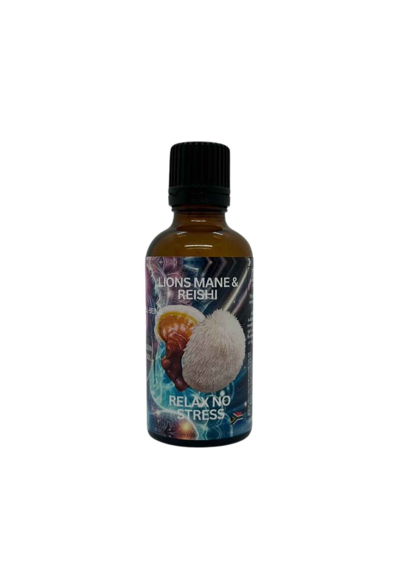 Relax no stress 50ml amber bottle with fast flow dropper cap