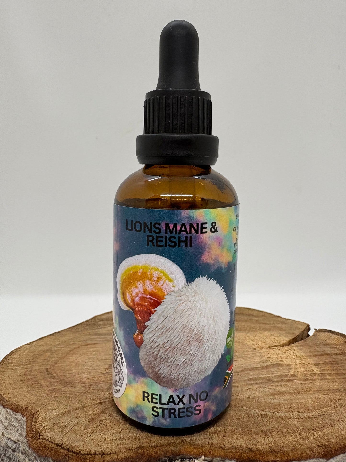 Relax no stress 50ml amber bottle with fast flow dropper cap