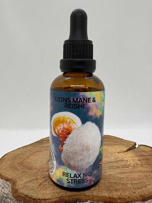 Relax no stress 50ml amber bottle with fast flow dropper cap